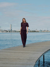 Neo Noir Emmett Structure Pants - Chocolate Plum