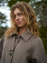 Neo Noir Keaton Wool Coat - Taupe
