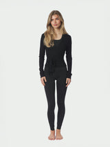 Neo Noir Nia Jersey Wrap Blouse - Black