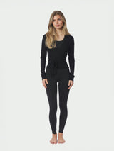 Neo Noir Nia Jersey Wrap Blouse - Black