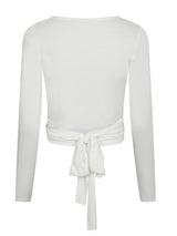 Neo Noir Nia Jersey Wrap Blouse - White