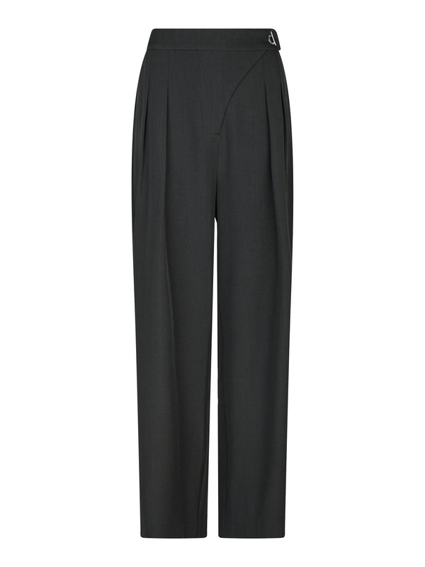 Neo Noir Zalka Eyelet Pants - Dark Grey