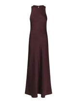 Neo Noir Celinie Heavy Sateen Dress - Burgundy