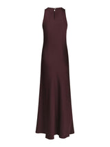 Neo Noir Celinie Heavy Sateen Dress - Burgundy