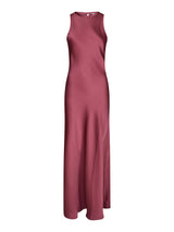 Neo Noir Celinie Heavy Sateen Dress - Cherry pink