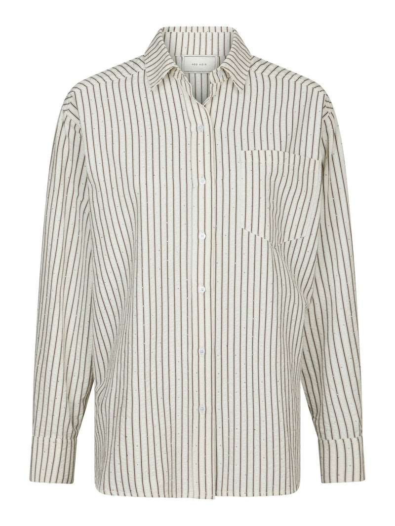 Neo Noir Dalma Crepe Stone Shirt - Brown