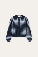 Noella N-Mertice Knit Cardigan - Blue Stripe