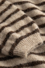 Noella N-Mertice Knit Cardigan - Brown Sand Stripe