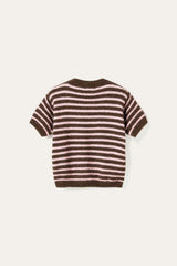 Noella N-Monikah SS Knit - Brown Rose Stripe