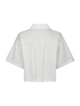 Neo Noir Jasie Poplin Stone Shirt - White