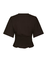 Neo Noir Dray Boxy Smock Tee - Dark Brown