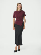 Neo Noir Rasmine Soft Blouse - Wine