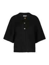 Neo Noir Benuta Fluffy Knit Cardigan - Black