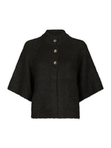 Neo Noir Benuta Fluffy Knit Cardigan - Dark Brown
