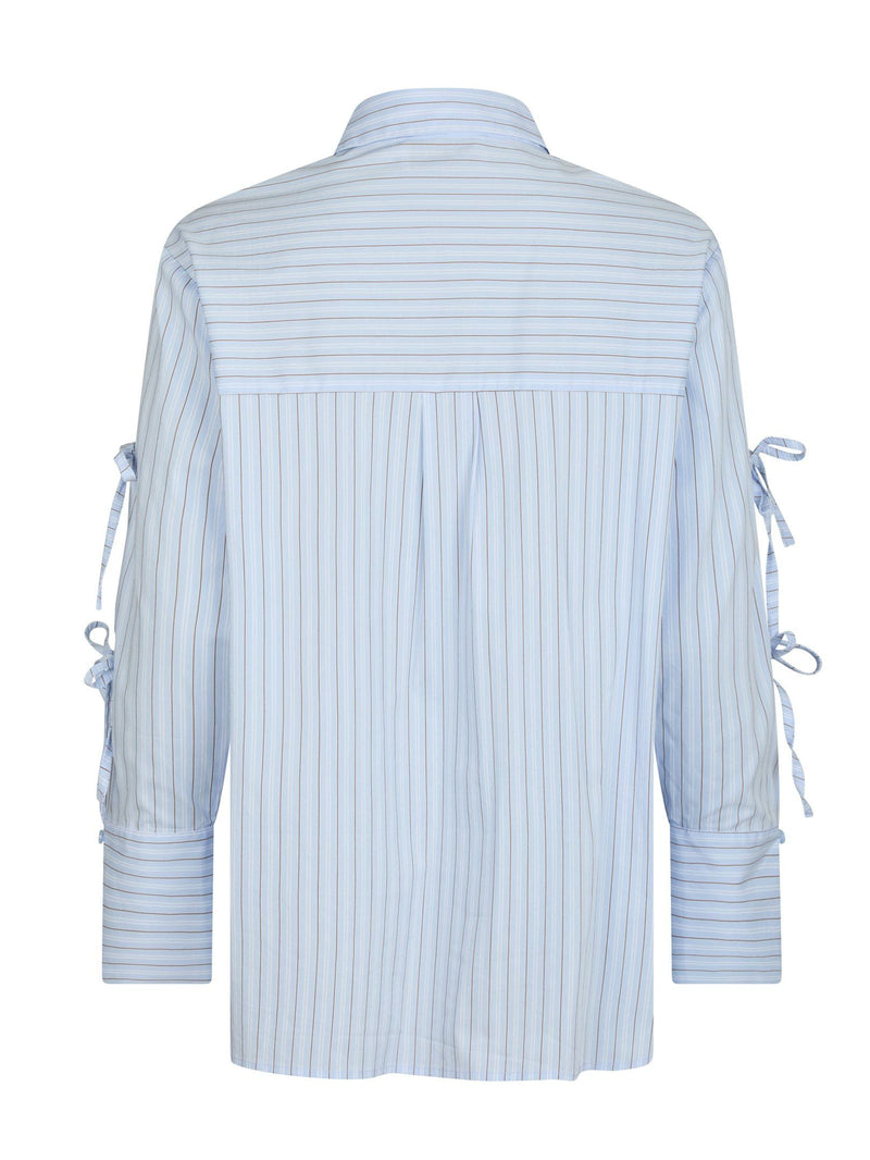 Neo Noir Selini Multi Stripe Shirt - Light Blue