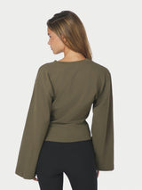 Neo Noir Paska Boxy Long Tee - Army
