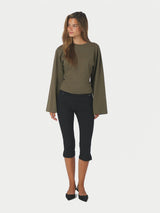 Neo Noir Paska Boxy Long Tee - Army