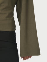 Neo Noir Paska Boxy Long Tee - Army