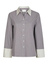 Neo Noir Dranila Stripe Shirt - Brown