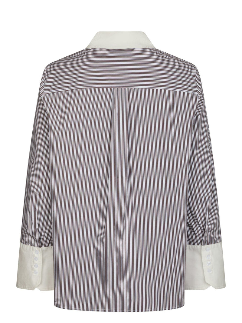 Neo Noir Dranila Stripe Shirt - Brown