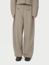 Neo Noir Massie Structure Pants - Warm Grey