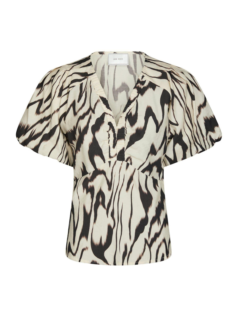 Neo Noir Irina Graphic Zag Blouse