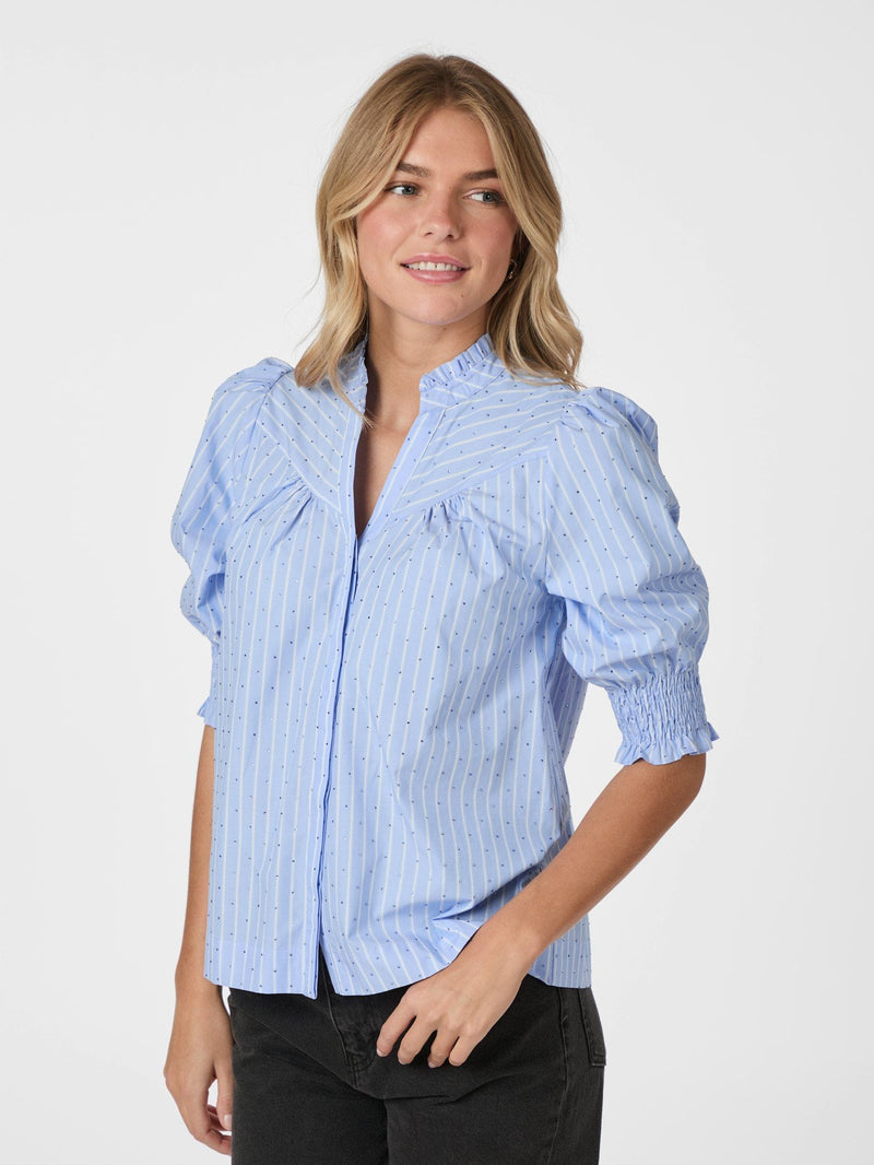 Neo Noir Diana Stripy Stone Blouse