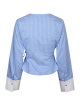 Neo Noir Salvia Stripe Shirt