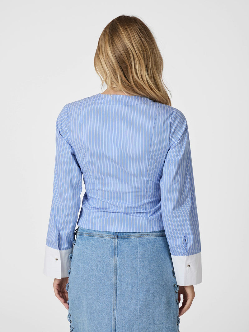 Neo Noir Salvia Stripe Shirt
