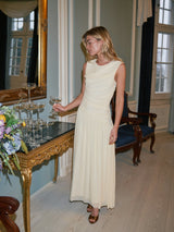 Neo Noir Cludine Mesh Dress - Light Yellow