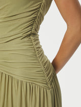 Neo Noir Cludine Mesh Dress - Sage Green