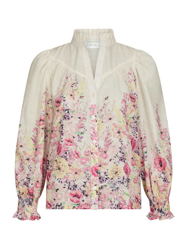 Neo Noir Calloma Flower Print Blouse