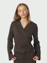 Neo Noir Simmi Blouse - Dark Brown