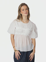 Neo Noir Kiril S Voile Blouse  - White