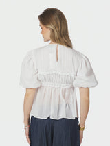 Neo Noir Kiril S Voile Blouse  - White