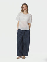 Neo Noir Kiril S Voile Blouse  - White