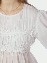 Neo Noir Kiril S Voile Blouse  - White