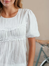 Neo Noir Kiril S Voile Blouse  - White