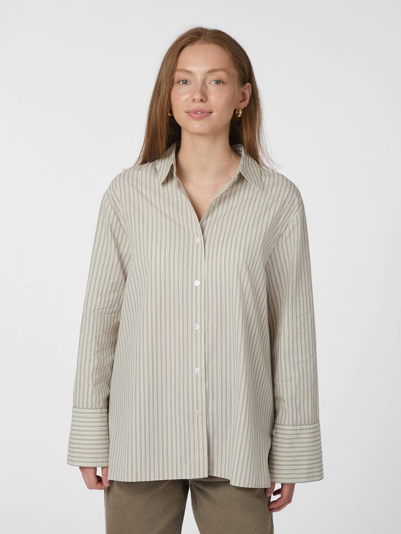 Neo Noir Dita Double Stripe Shirt - Creme