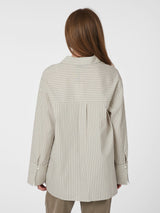 Neo Noir Dita Double Stripe Shirt - Creme