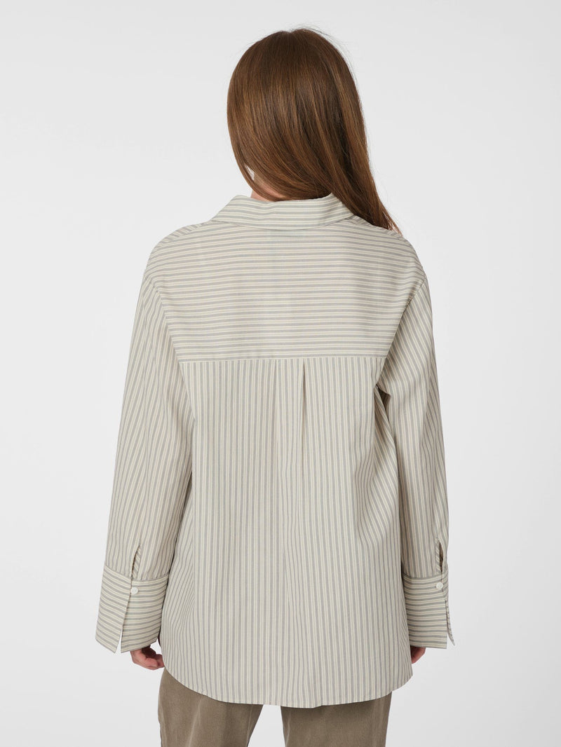 Neo Noir Dita Double Stripe Shirt - Creme