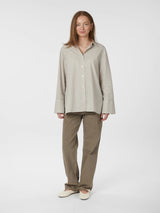 Neo Noir Dita Double Stripe Shirt - Creme