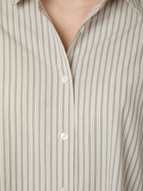 Neo Noir Dita Double Stripe Shirt - Creme