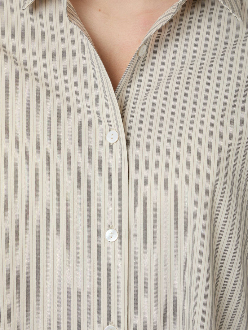 Neo Noir Dita Double Stripe Shirt - Creme