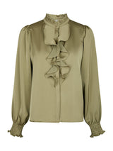 Neo Noir Zamola Blouse - Dusy Army