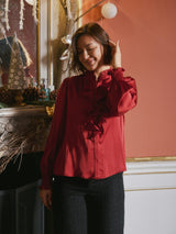 Neo Noir Zamola Blouse - Red