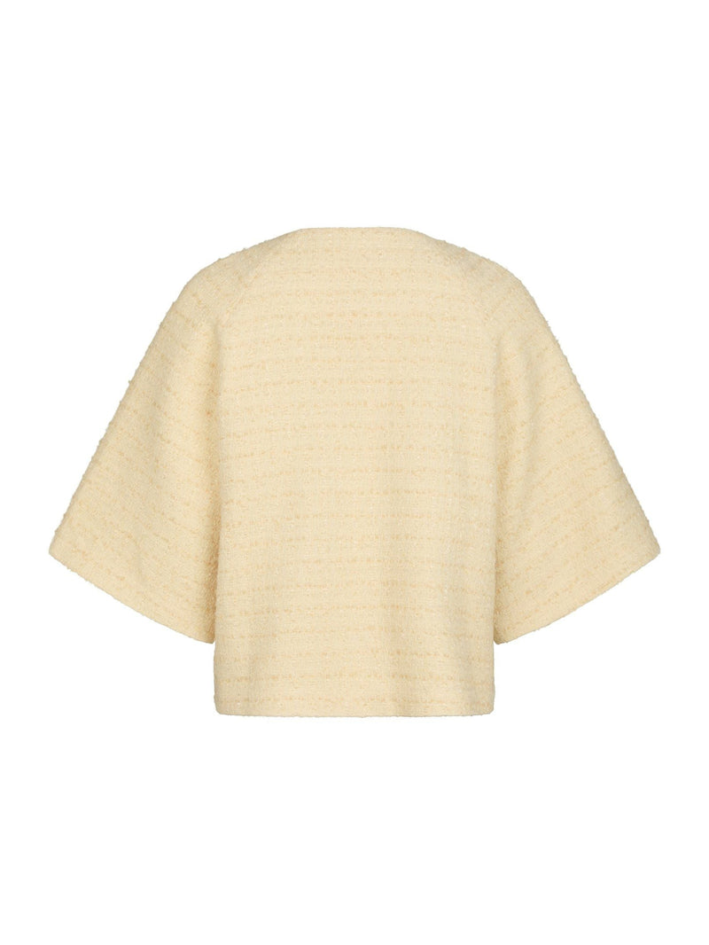 Neo Noir Rosella Boucle Mini Jacket - Light Yellow