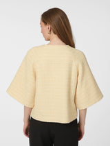 Neo Noir Rosella Boucle Mini Jacket - Light Yellow