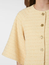 Neo Noir Rosella Boucle Mini Jacket - Light Yellow