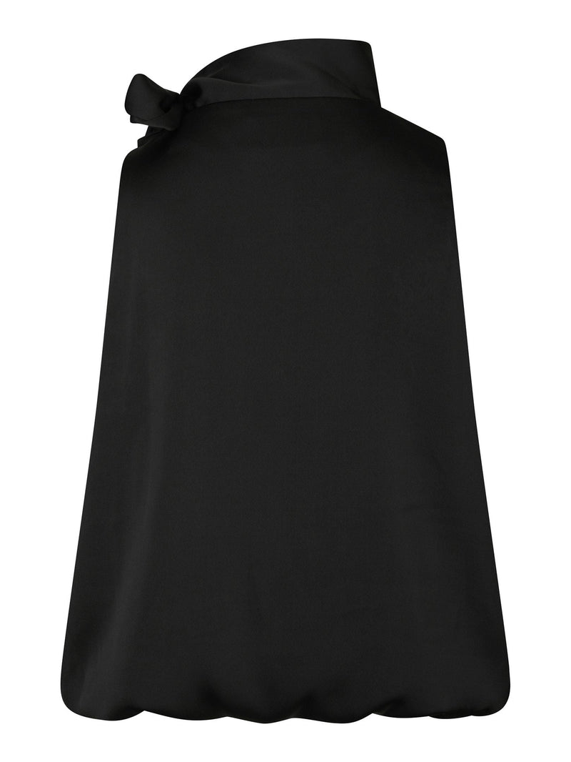 Neo Noir Veda Drapy Satin Top - Back